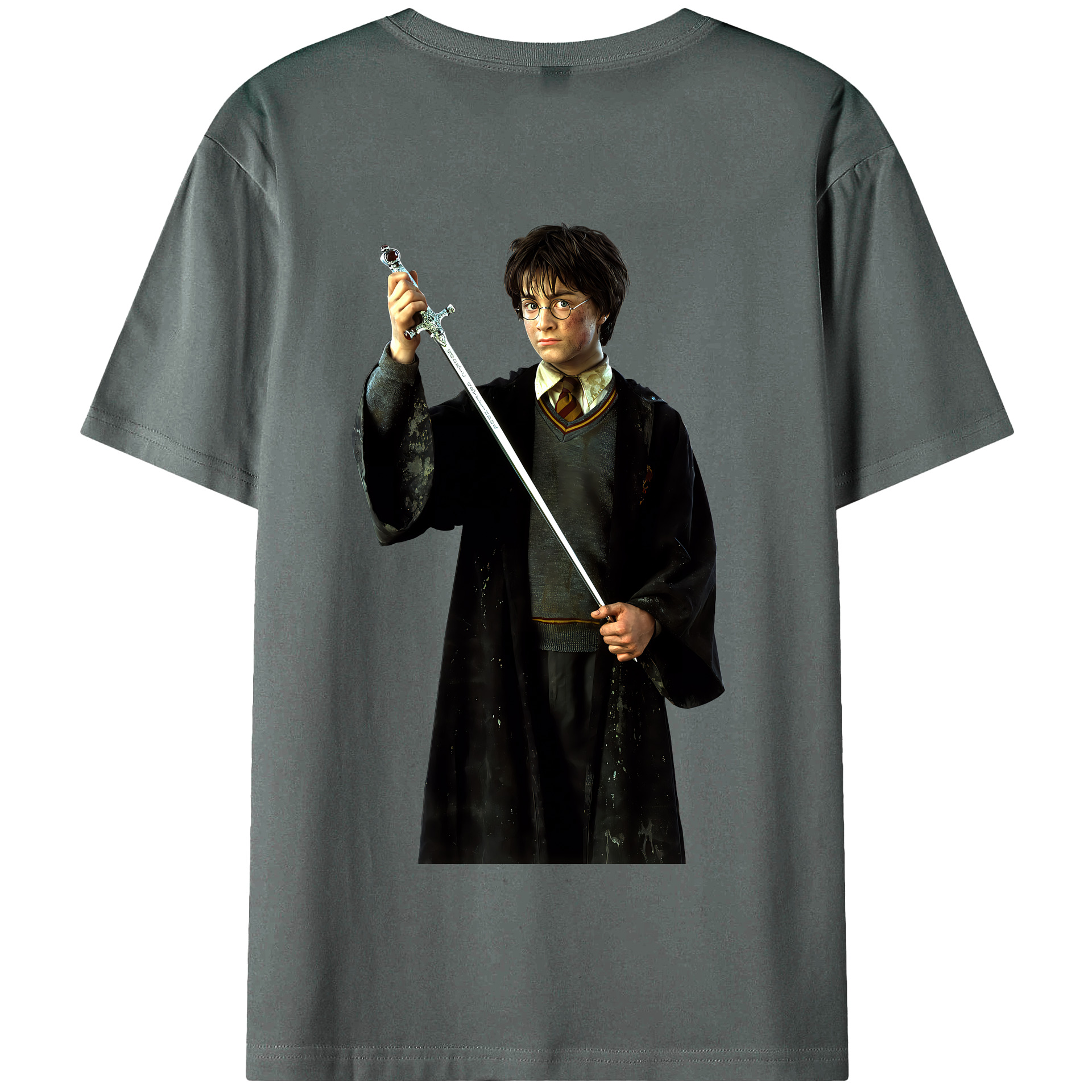 （画像用） Harry Potter ハリー・ポッターシリーズ 綿100％半袖Tシャツ（背面プリント）